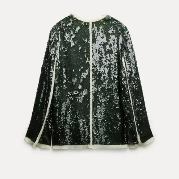 ZARA SEQUIN BLAZER ZW COLLECTION - Picture 3 of 3